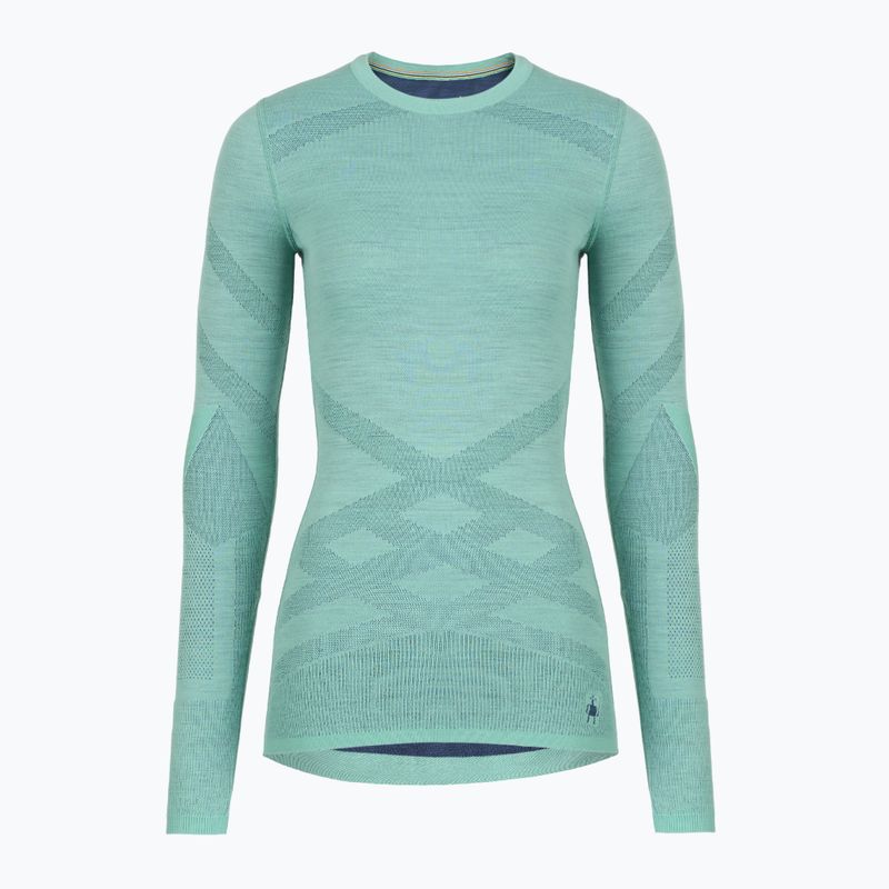 Damen-Thermoaktivshirt Smartwool Intraknit Thermal Merino Baselayer Crew pacific blue/nightfall blue