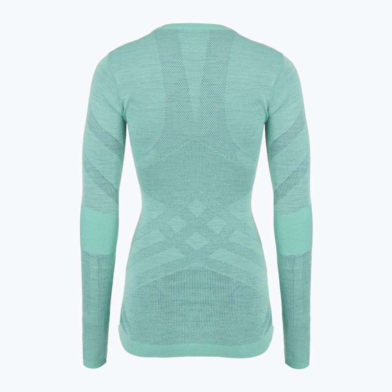 Damen-Thermoaktivshirt Smartwool Intraknit Thermal Merino Baselayer Crew pacific blue/nightfall blue 2