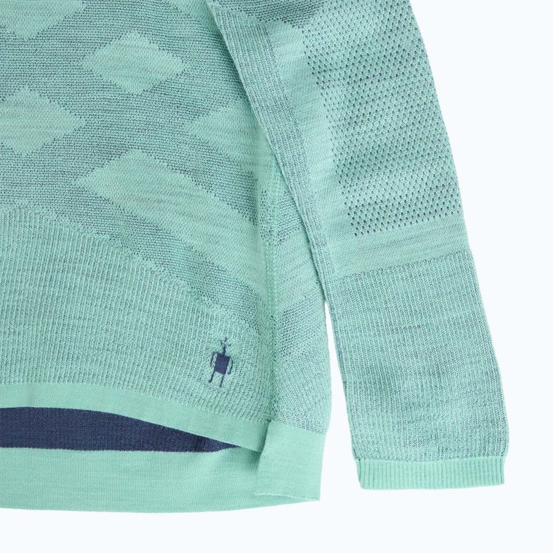 Damen-Thermoaktivshirt Smartwool Intraknit Thermal Merino Baselayer Crew pacific blue/nightfall blue 4