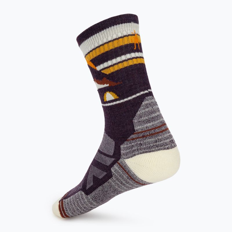 Damensocken Smartwool Hike Light Cushion New Pattern Crew prple ris 2