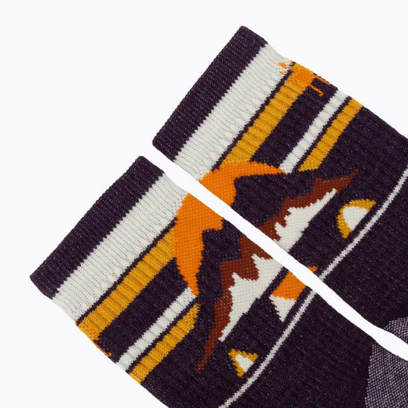 Damensocken Smartwool Hike Light Cushion New Pattern Crew prple ris 4