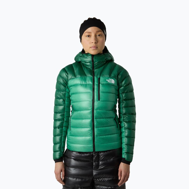 Damen Daunenjacke The North Face Summit Breithorn Hoodie nebula green/evergreen