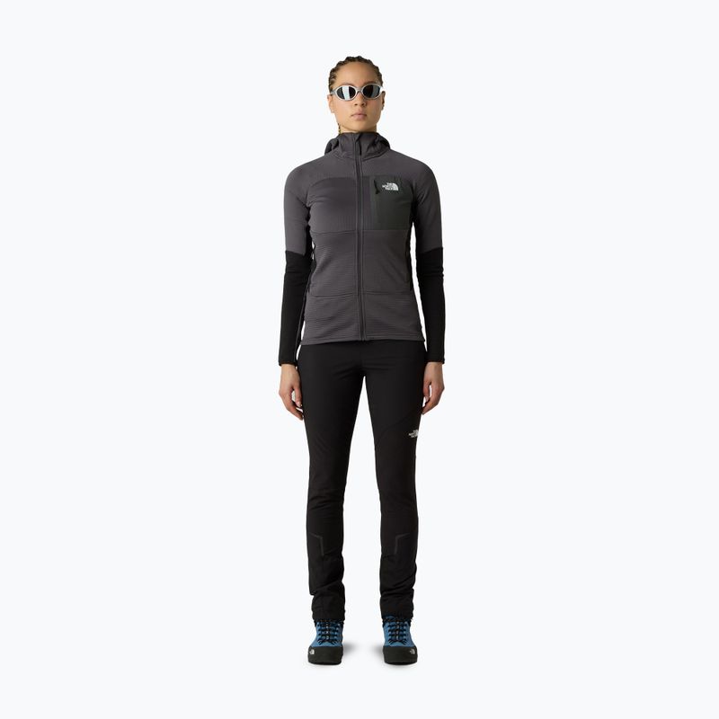 Damen-Hoodie The North Face Polartec Powergrid Stormgap Hoodie anthracite grey/black 2