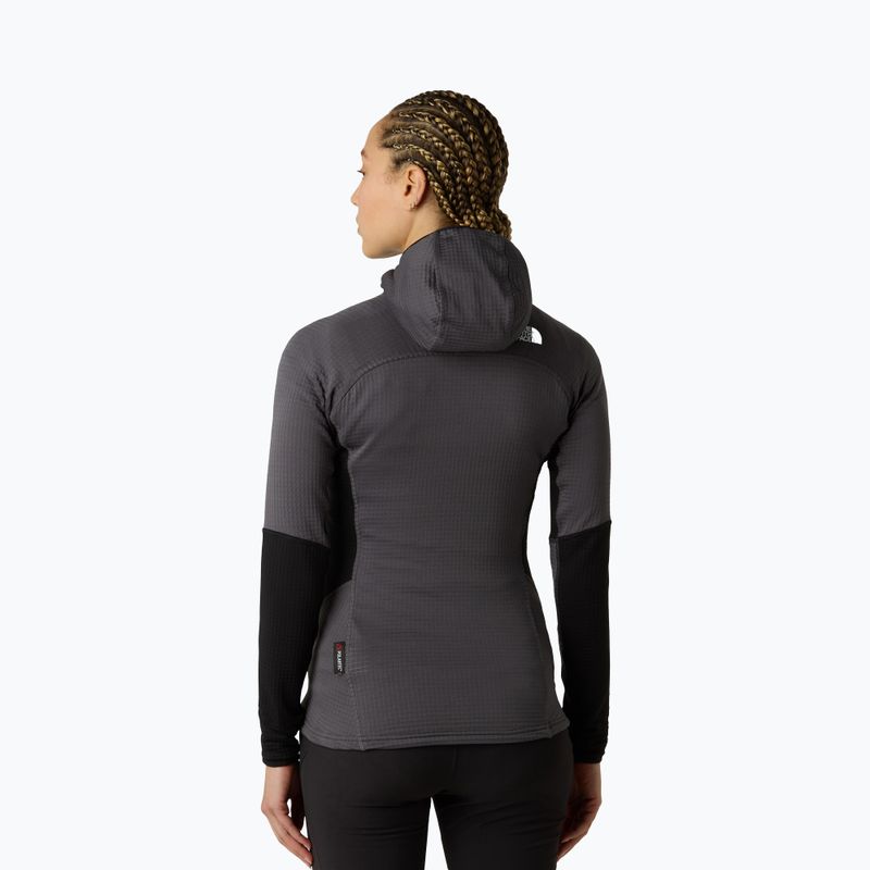 Damen-Hoodie The North Face Polartec Powergrid Stormgap Hoodie anthracite grey/black 3