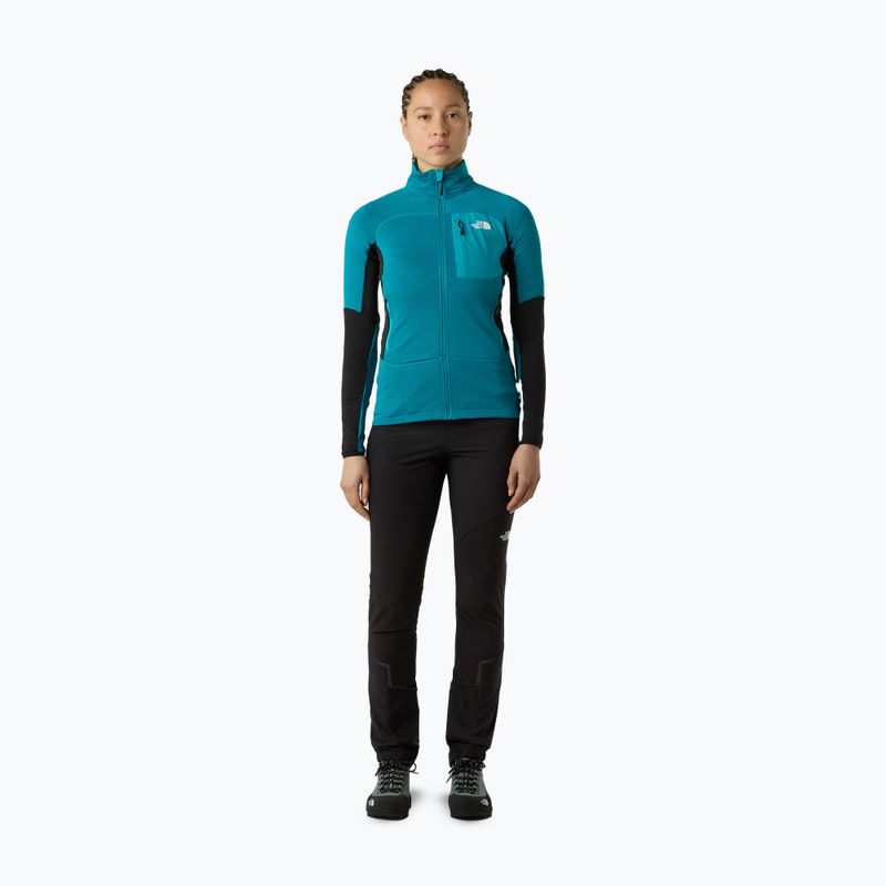 Damenpullover The North Face Polartec Powergrid Stormgap Anthrazitgrau/TNF Schwarz 2