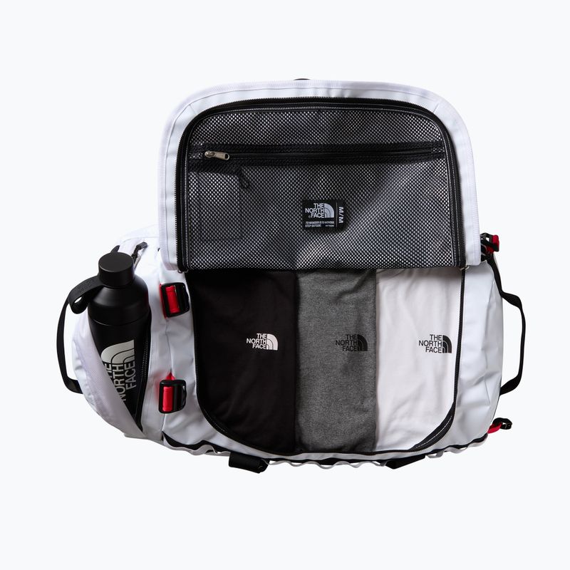 Reisetasche The North Face Base Camp Duffel M 71 l weiß/schwarz/elevation rot 4