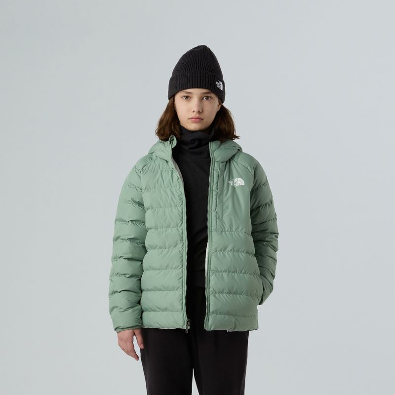 Daunenjacke Kinder The North Face Reversible Perrito Hooded slate moss 4