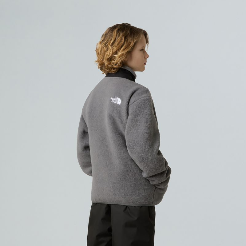 Fleece Hoodie Sweatshirt Kinder The North Face Yumiori Full Zip smoked pearl/black 3