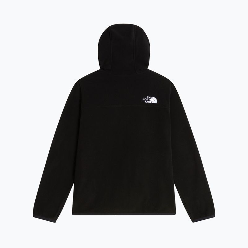 Kinder Fleecejacke The North Face Teen Glacier Full Zip Hoodie tnf black 2