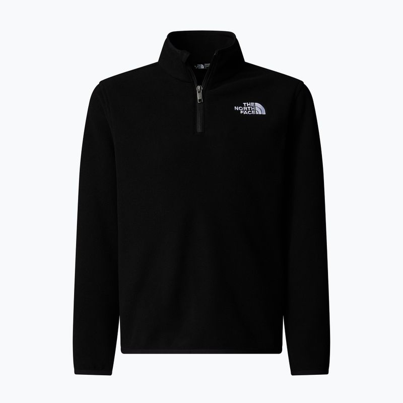 Fleece Hoodie Sweatshirt Kinder The North Face Teen Glacier 1/4 Zip black