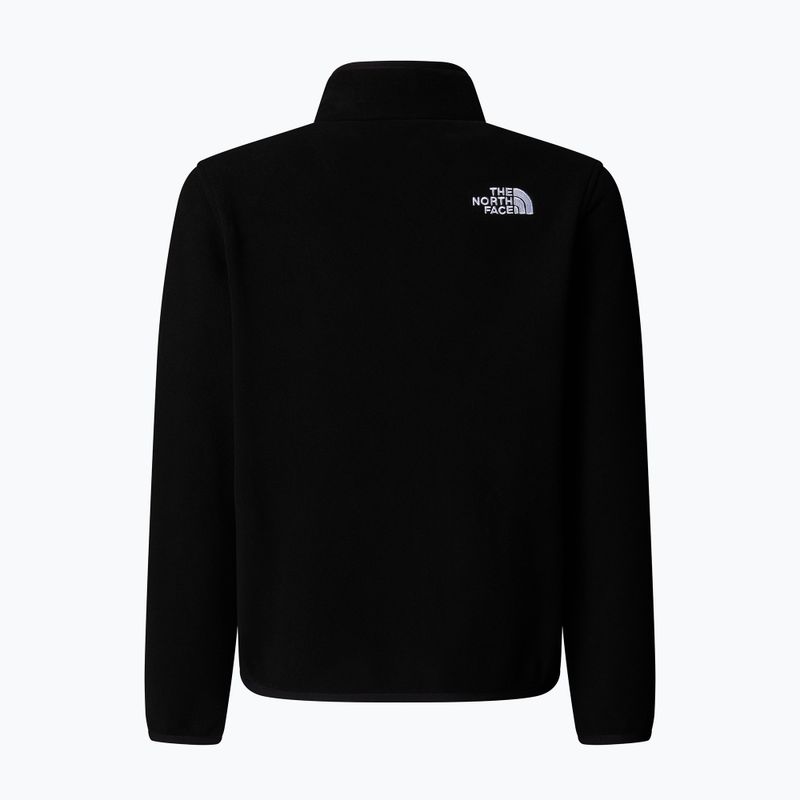 Fleece Hoodie Sweatshirt Kinder The North Face Teen Glacier 1/4 Zip black 2