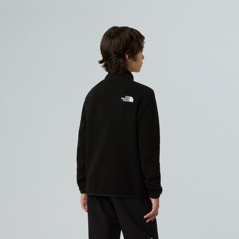 Fleece Hoodie Sweatshirt Kinder The North Face Teen Glacier 1/4 Zip black 5
