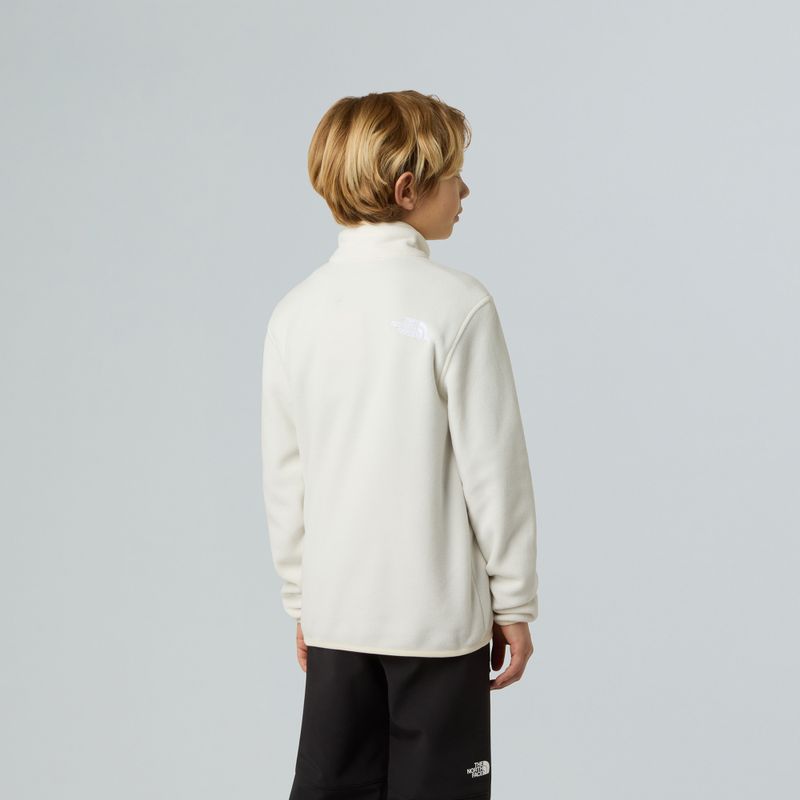 Fleece Hoodie Sweatshirt Kinder The North Face Teen Glacier 1/4 Zip wine dune 5