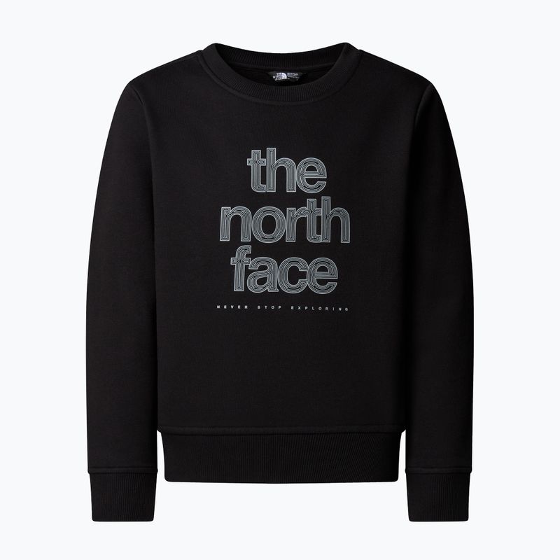 Hoodie Sweatshirt Damen The North Face Reflective Logo Relaxed Crew black 4