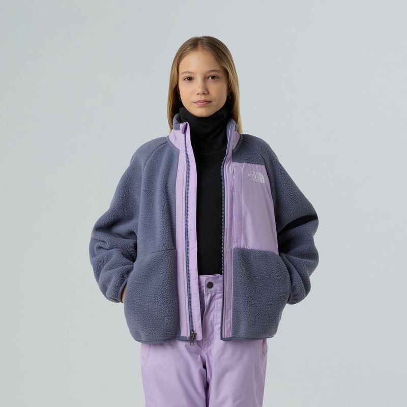 Fleece Hoodie Sweatshirt Kinder The North Face Yumiori Full Zip twilight galaxy/lite lilac 4