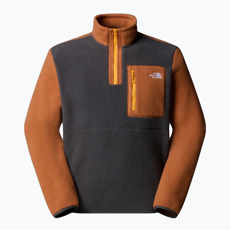 Hoodie Sweatshirt Herren The North Face Yumiori 1/4 Zip asphaltgrey/burntumber/summitgold 4