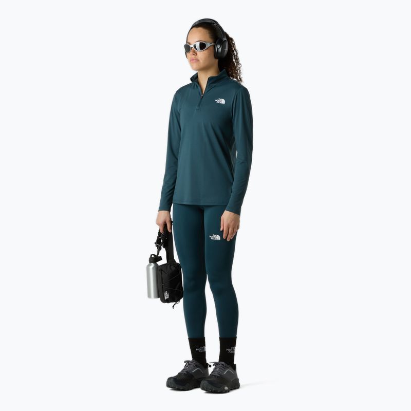 Shirt Damen The North Face Flex 1/4 Zip Slim deep cypress 2