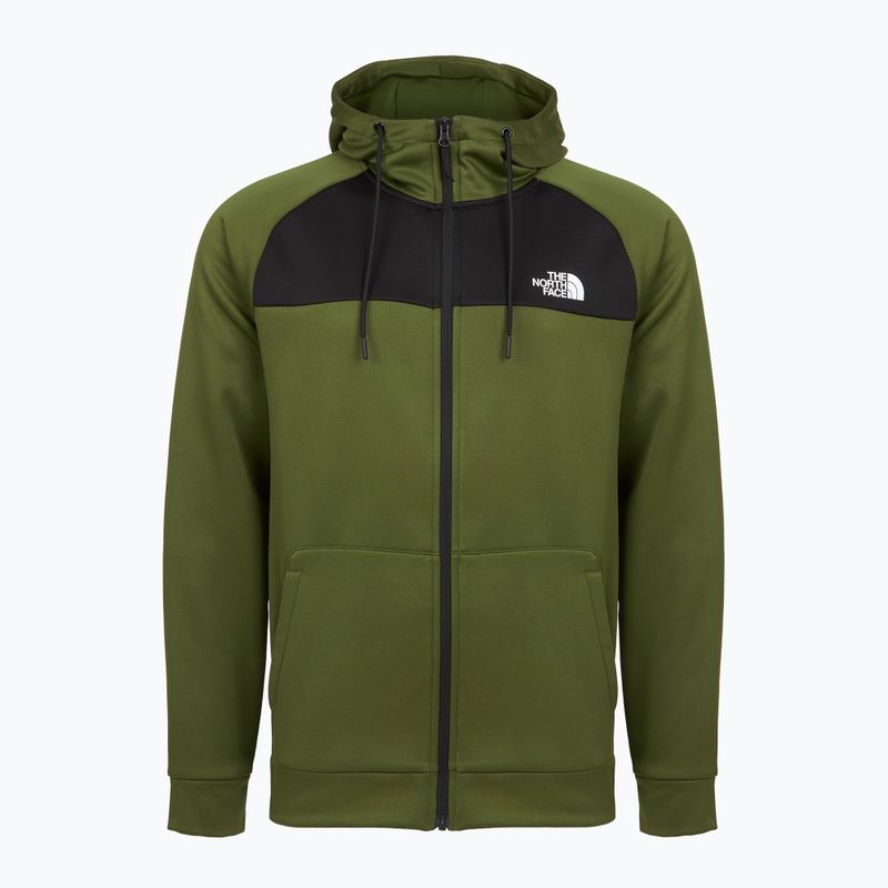 Hoodie Sweatshirt Herren The North Face Reaxion Fleece Full Zip Hoodie woodland green/black