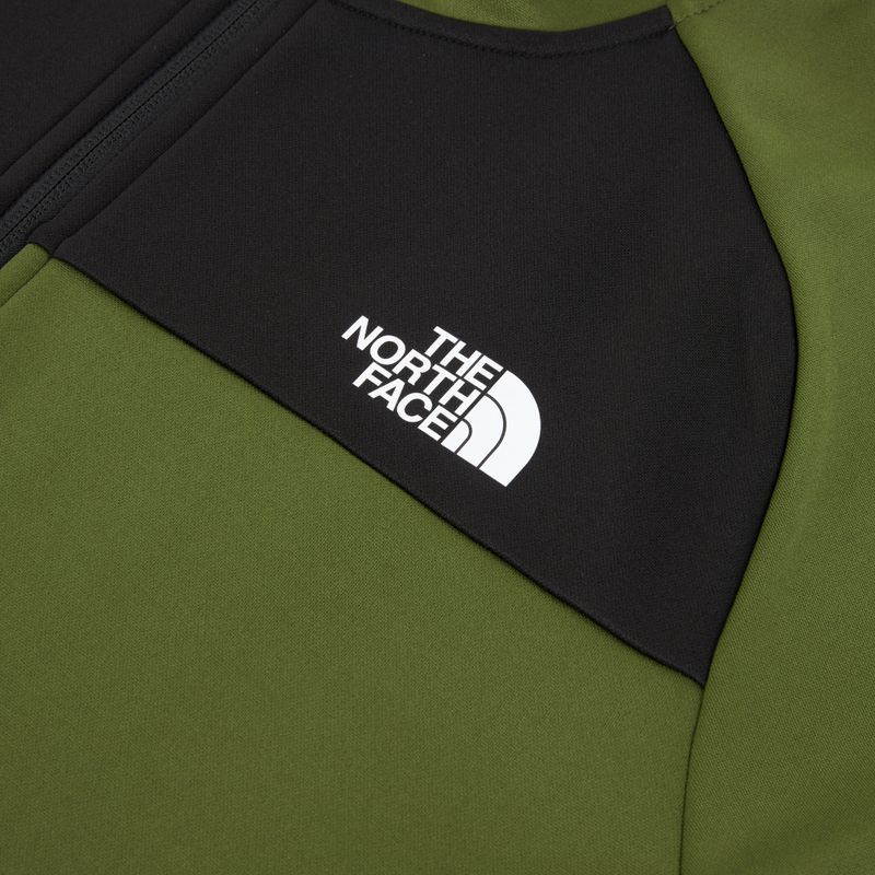 Hoodie Sweatshirt Herren The North Face Reaxion Fleece Full Zip Hoodie woodland green/black 3