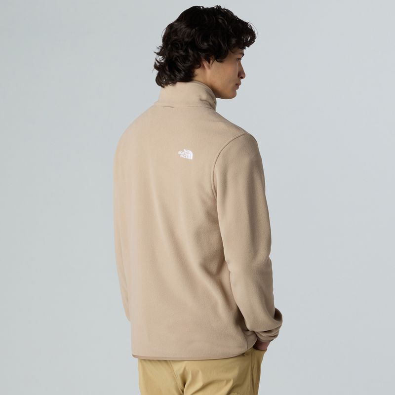 Fleece Hoodie Sweatshirt Herren The North Face Glacier Fleece mushroom grey 3