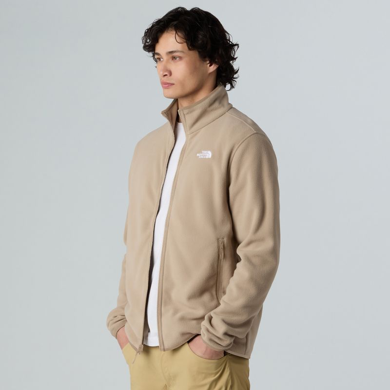 Fleece Hoodie Sweatshirt Herren The North Face Glacier Fleece mushroom grey 4