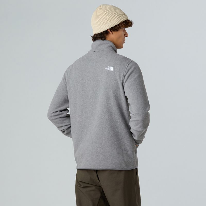 Fleece Hoodie Sweatshirt Herren The North Face Glacier Fleece mid grey heather 3