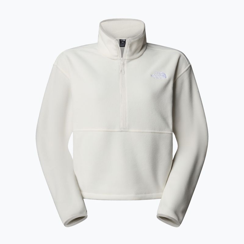 Hoodie Sweatshirt Damen The North Face Glacier Fleece 1/2 Zip Short white dune 4