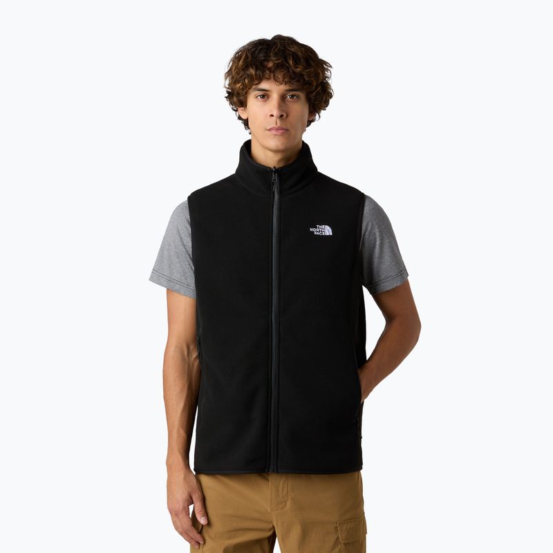 Weste Herren The North Face Glacier Fleece black