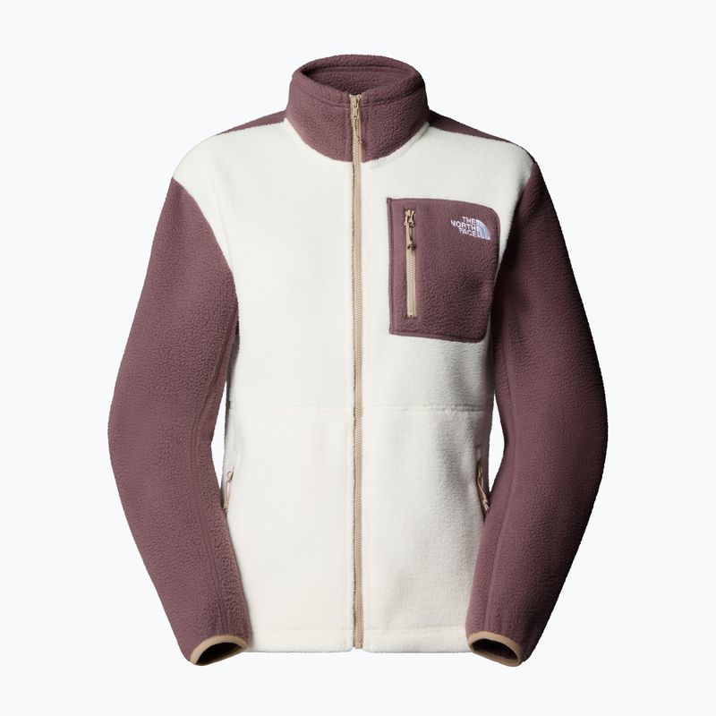 Fleece Hoodie Sweatshirt Damen The North Face Yumiori Full Zip white dune/tawny quartz