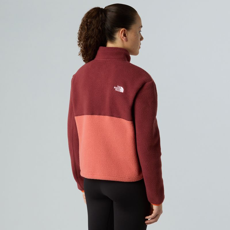 The North Face Frauen Yumiori 1/4 Zip Sweatshirt Mars Staub/Sumac/Solar Flare 3