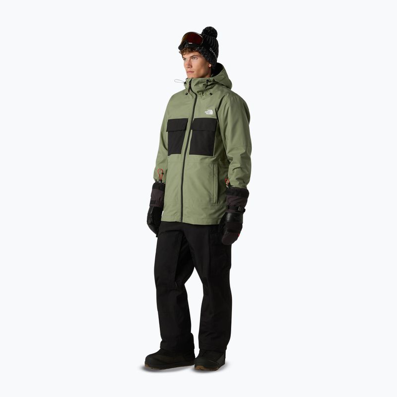 Snowboardjacke Herren The North Face Fourbarrel Triclimate bark mist/black