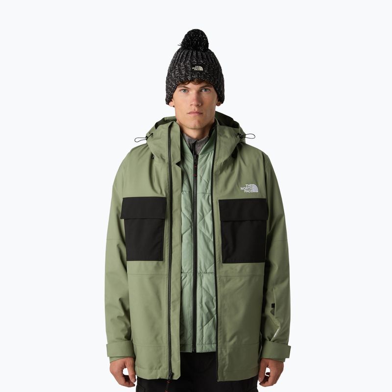 Snowboardjacke Herren The North Face Fourbarrel Triclimate bark mist/black 4