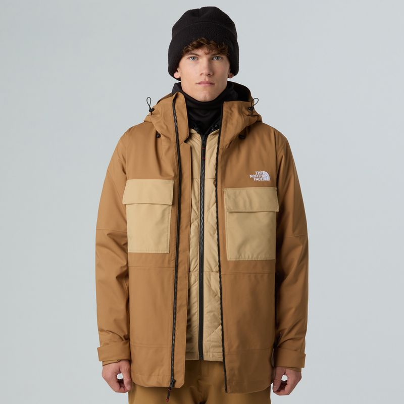 Snowboardjacke Herren The North Face Fourbarrel Triclimate utility brown/khaki 4