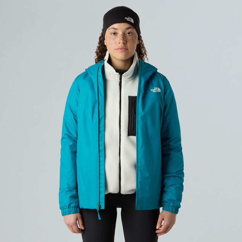 Damen Regenjacke The North Face Quest deep teal 4