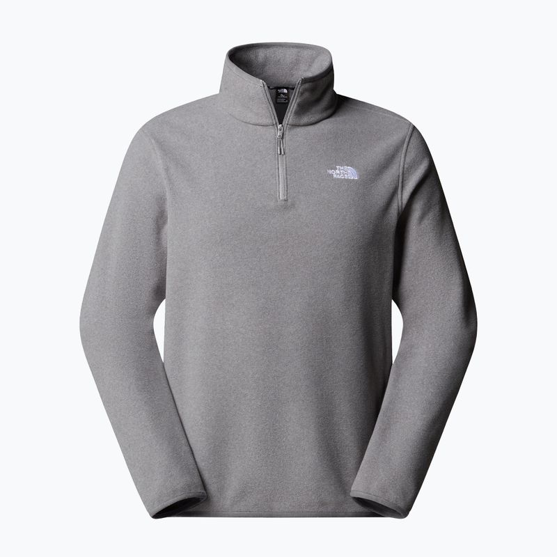 Fleece Hoodie Sweatshirt Herren The North Face Glacier Fleece 1/4 Zip mid grey heather 4