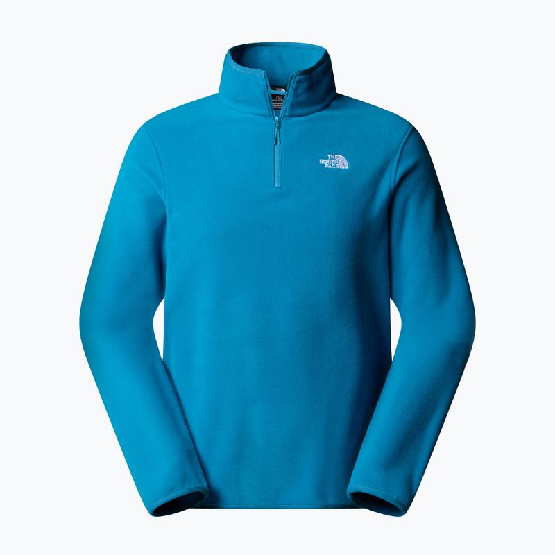 Fleece Hoodie Sweatshirt Herren The North Face Glacier Fleece 1/4 Zip dusk blue 4