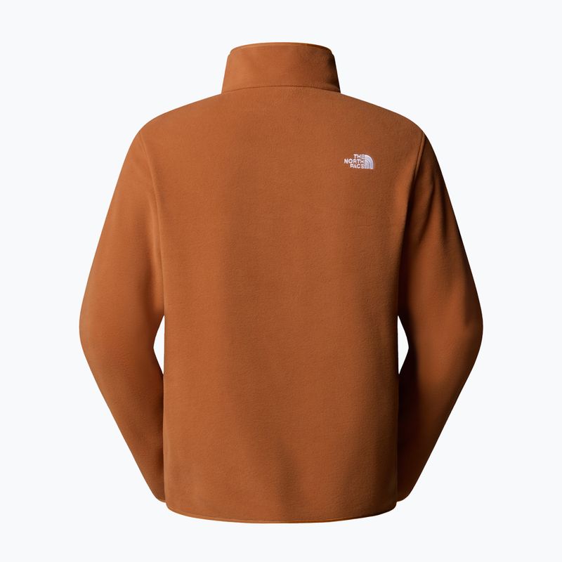 Fleece Hoodie Sweatshirt Herren The North Face Glacier Fleece 1/4 Zip burnt umber 5