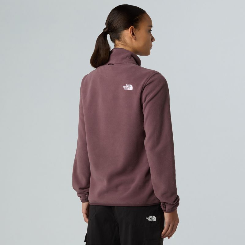 Damen-Fleece-Sweatshirt The North Face Glacier Fleece gelbbraun quarz 3