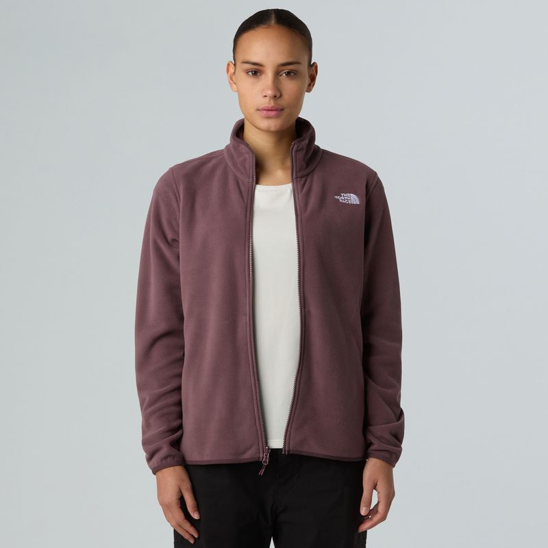 Damen-Fleece-Sweatshirt The North Face Glacier Fleece gelbbraun quarz 4