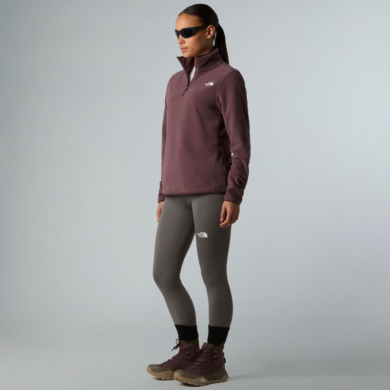 Fleece Hoodie Sweatshirt Damen The North Face Glacier Fleece 1/4 Zip tawny quartz 2