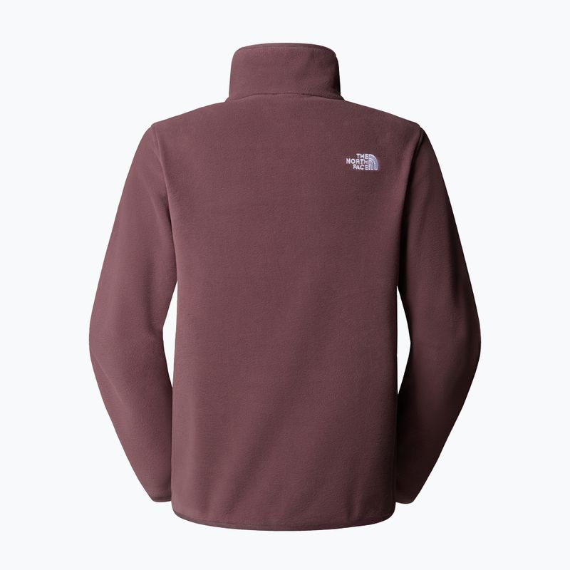 Fleece Hoodie Sweatshirt Damen The North Face Glacier Fleece 1/4 Zip tawny quartz 5