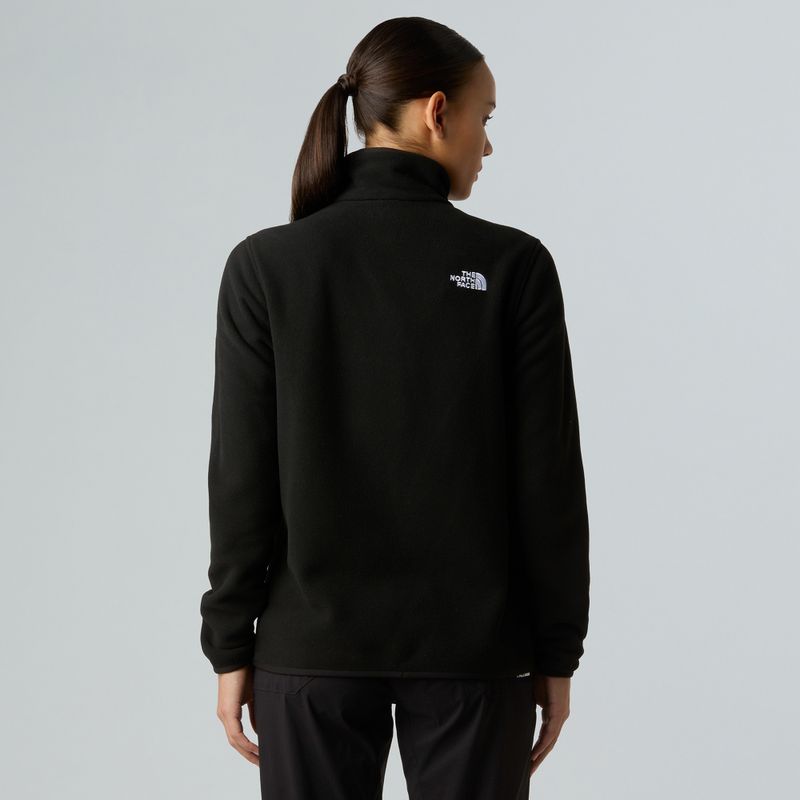 Fleece Hoodie Sweatshirt Damen The North Face Glacier Fleece 1/4 Zip black 3
