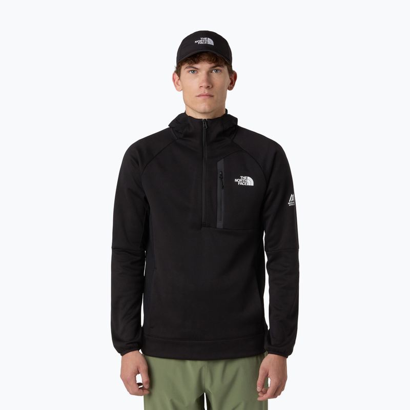 Hoodie Sweatshirt Herren The North Face Mountain Athletics Fleece Hooded 1/4 Zip black