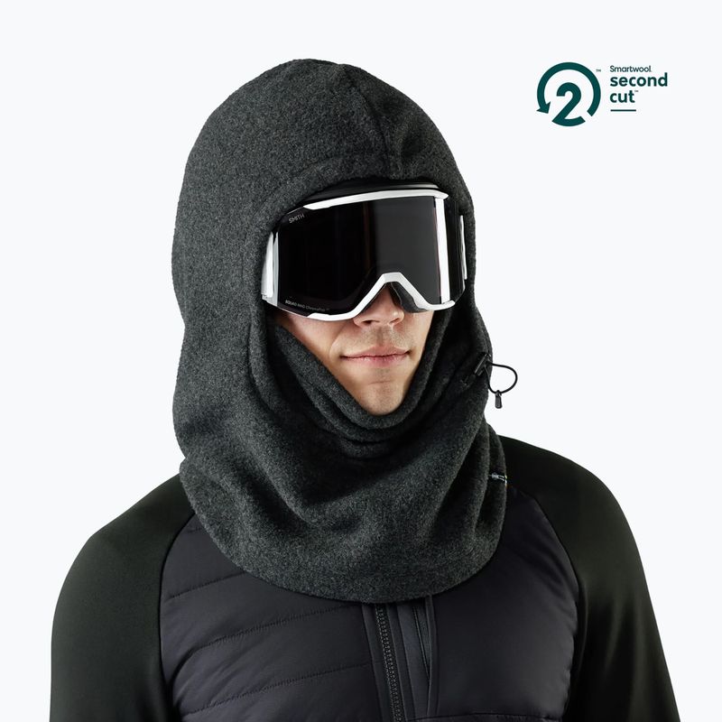 Sturmhaube für Damen Smartwool Second Cut Fleece Hood charcoal 2