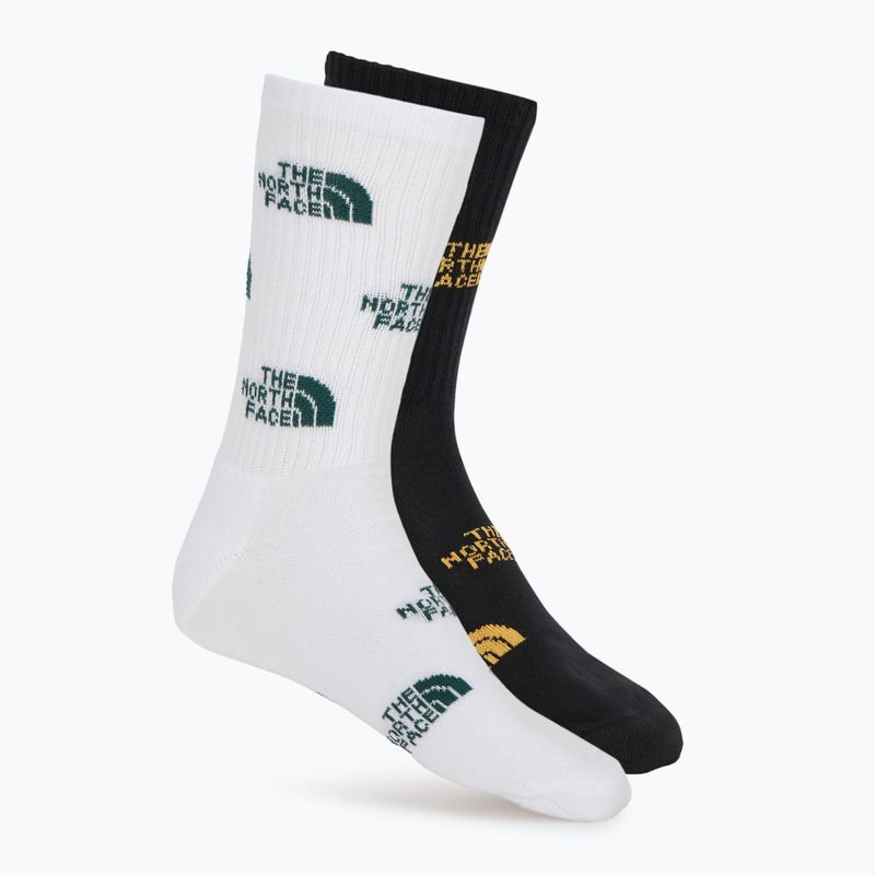 Socken The North Face Everyday Crew Logo 2 Paar schwarz/summit gold