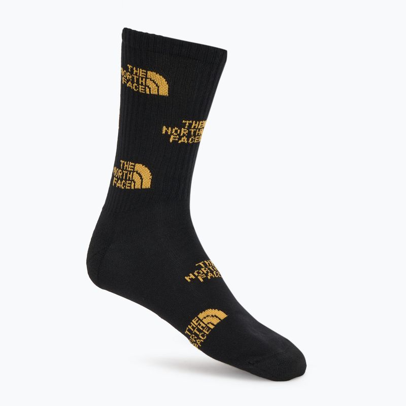 Socken The North Face Everyday Crew Logo 2 Paar schwarz/summit gold 2