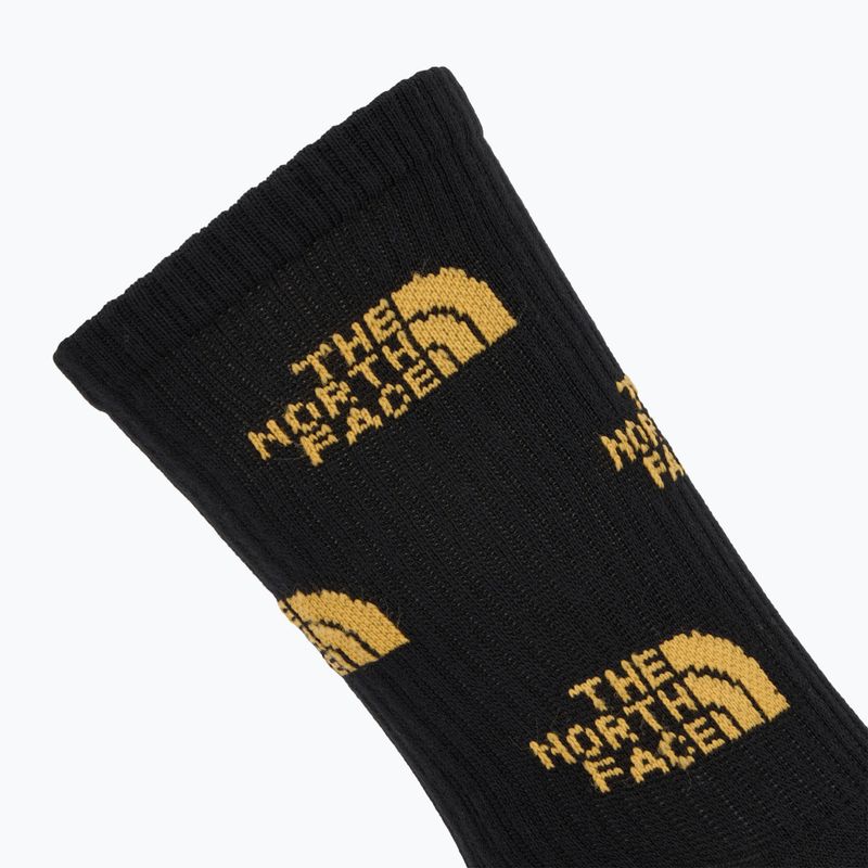 Socken The North Face Everyday Crew Logo 2 Paar schwarz/summit gold 6