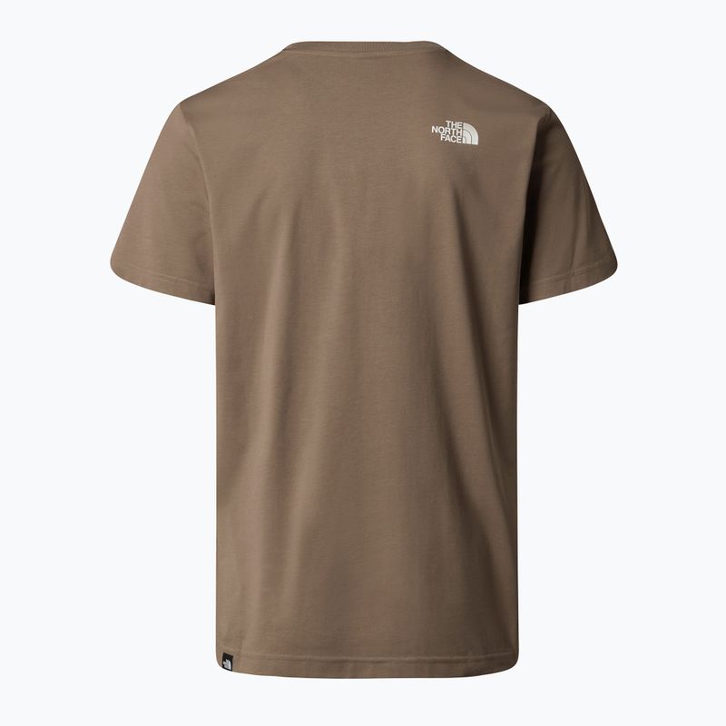 Herren The North Face Simple Dome mokkabraun t-shirt 4