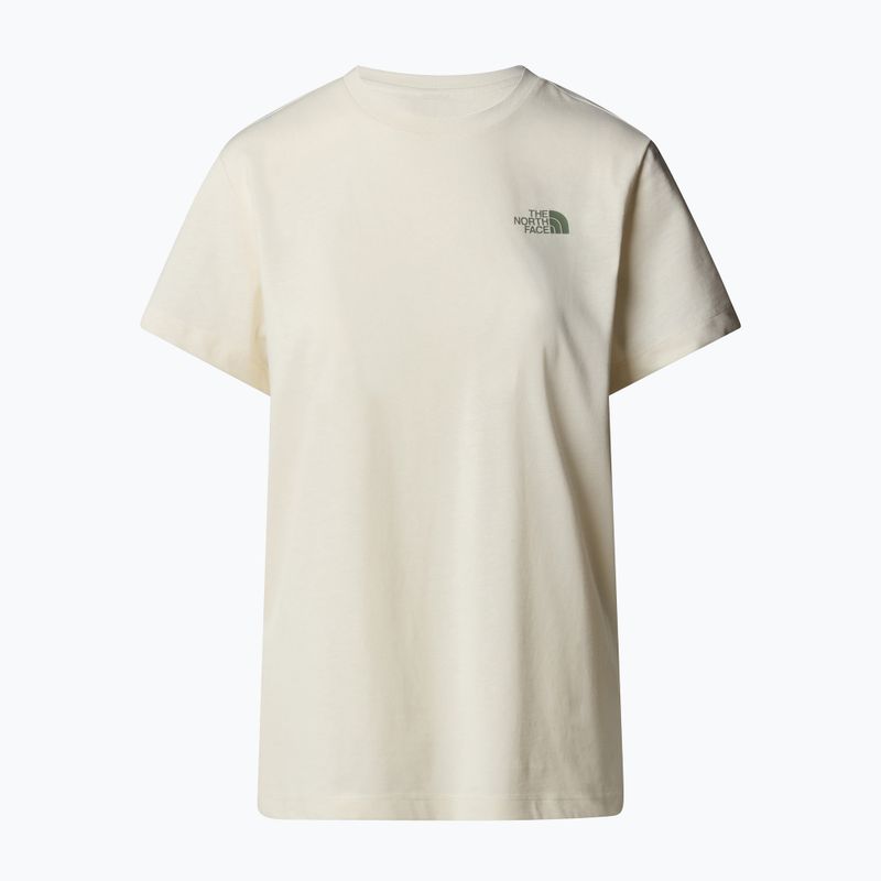 The North Face Frauen Box Nse entspannt weiß dune / Schiefer Moos t-shirt 4