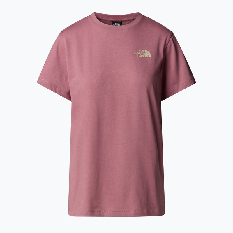 Frauen-T-Shirt The North Face Box Nse Entspannt Nostalgie Rose/Kies 4